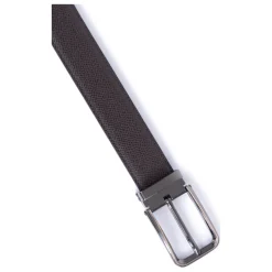Ceinture ajustable - Croûte de cuir de vachette marron foncé Pete