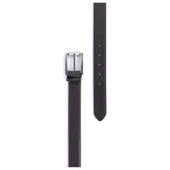 Ceinture ajustable - Croûte de cuir de vachette marron foncé Andy