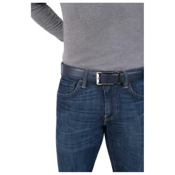 Ceinture ajustable - Croûte de cuir de vachette marron foncé Andy