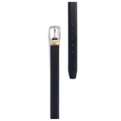 Ceinture ajustable - Cuir de vachette noir Ken