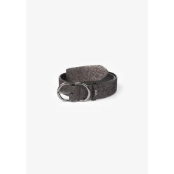 Ceinture ALOE noir en cuir Mia