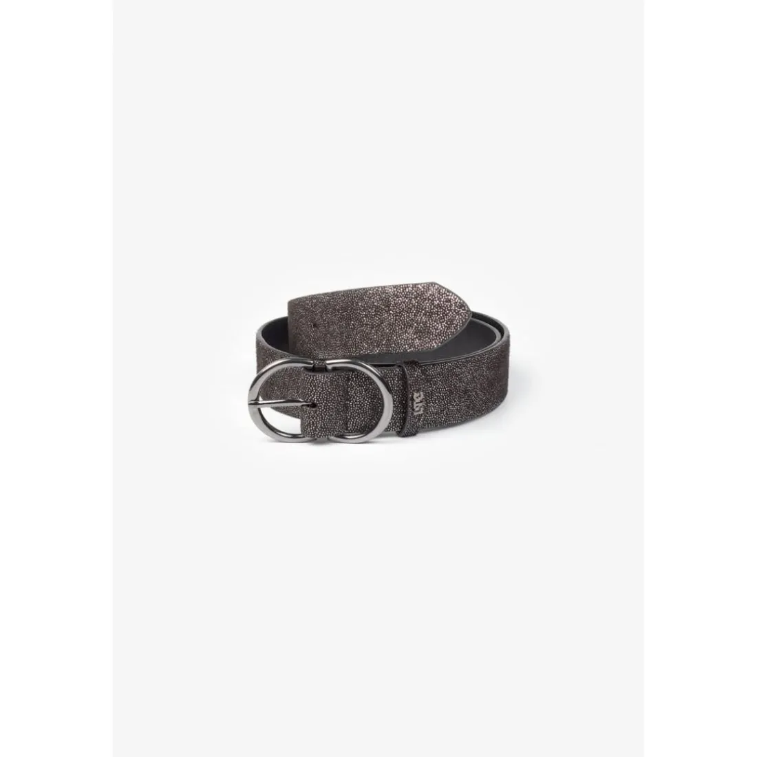Ceinture ALOE noir en cuir Mia