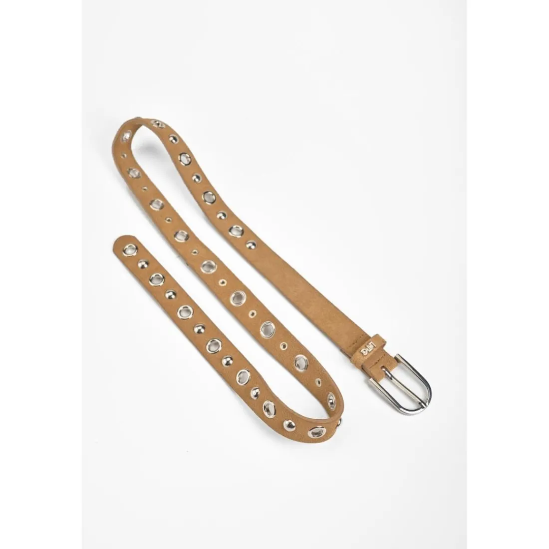 Ceinture en cuir STUDY marron Yule