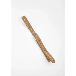 Ceinture en cuir STUDY marron Yule