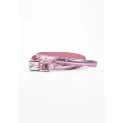 Ceinture fine en cuir STYLO rose Pax