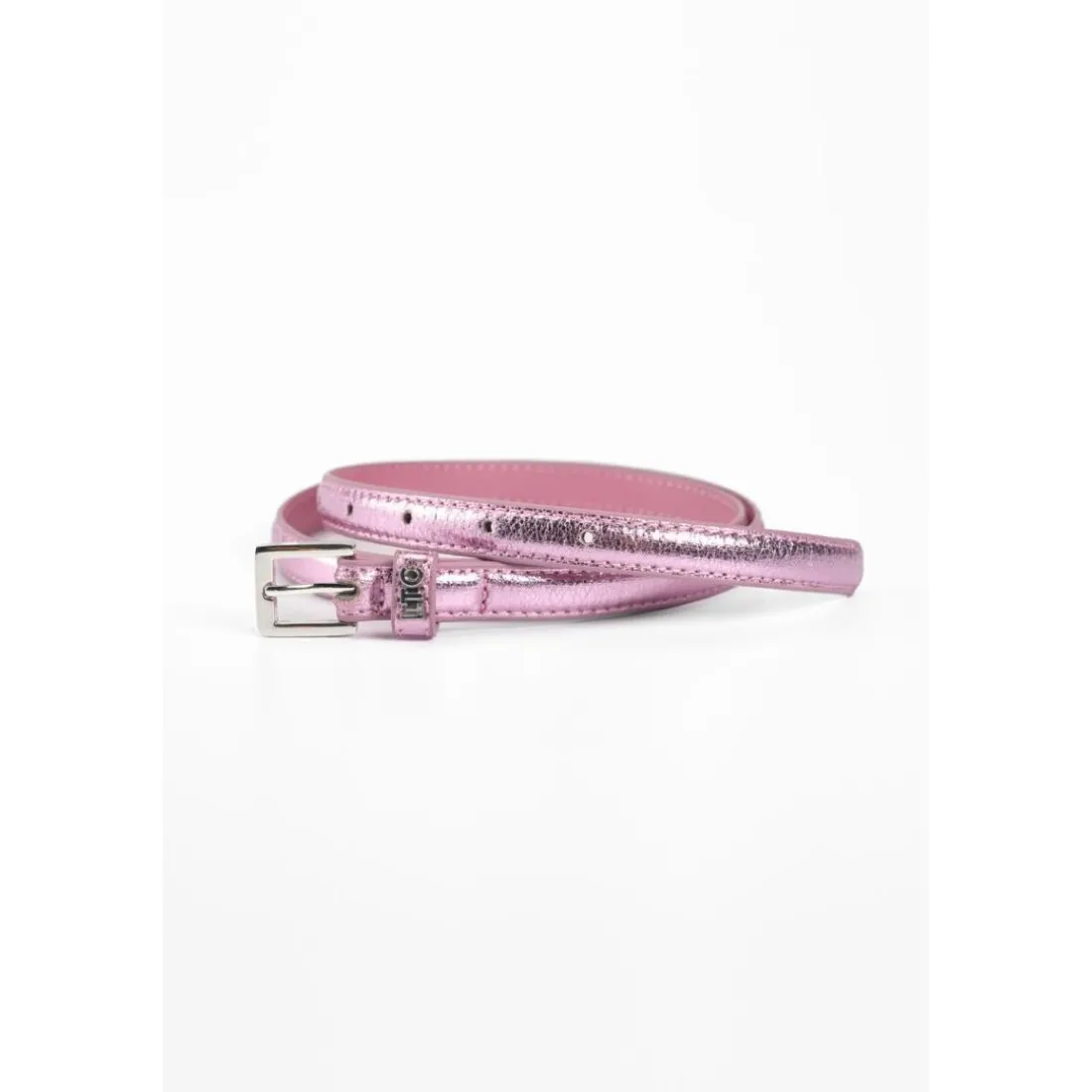 Ceinture fine en cuir STYLO rose Pax