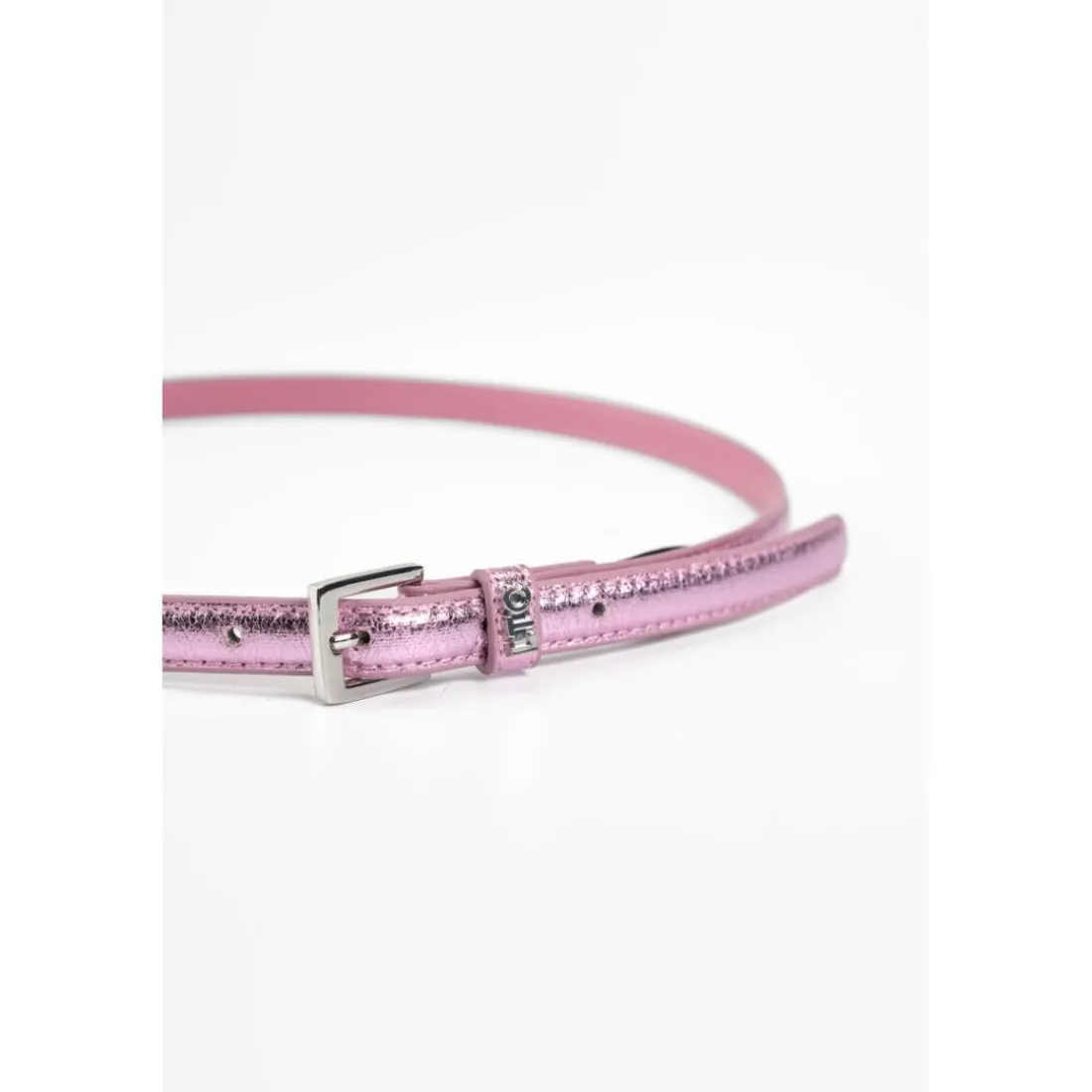 Ceinture fine en cuir STYLO rose Pax