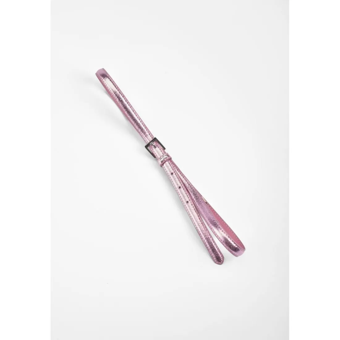 Ceinture fine en cuir STYLO rose Pax