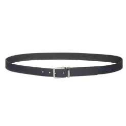 Ceinture reversible homme en cuir noir