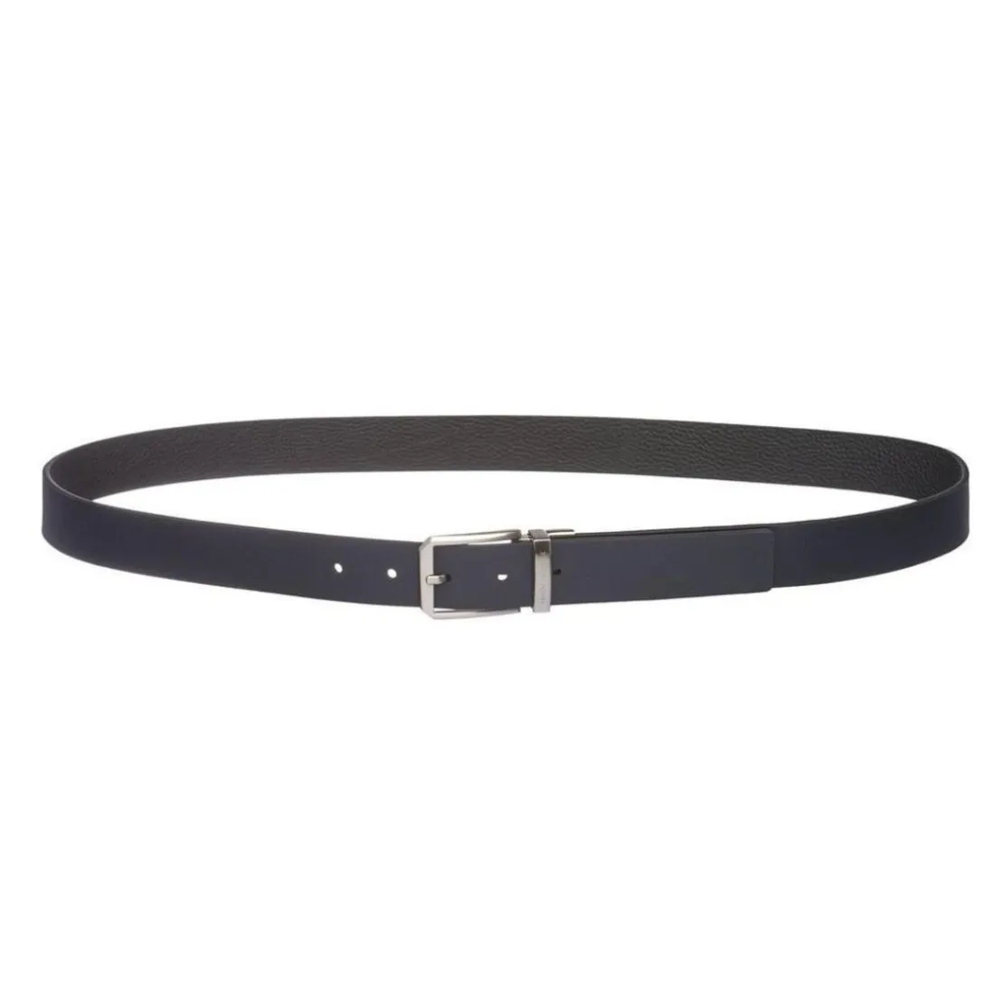 Ceinture reversible homme en cuir noir