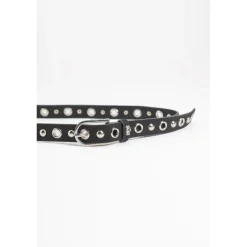 Ceinture STUDY noir Mina en cuir