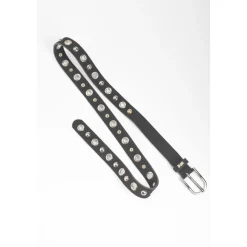 Ceinture STUDY noir Mina en cuir