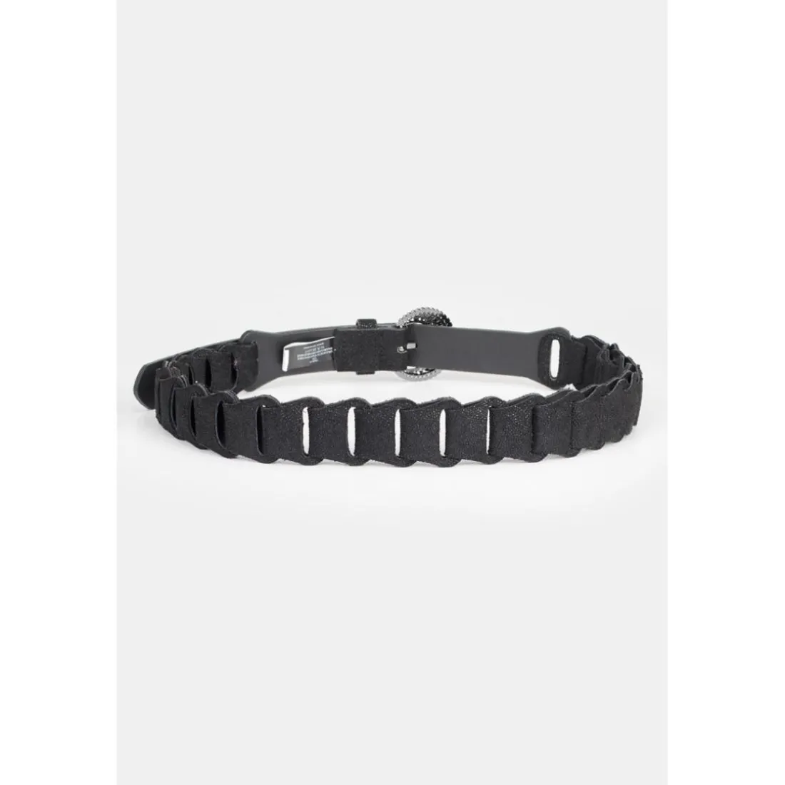 Ceinture TADLA noir en cuir Leah