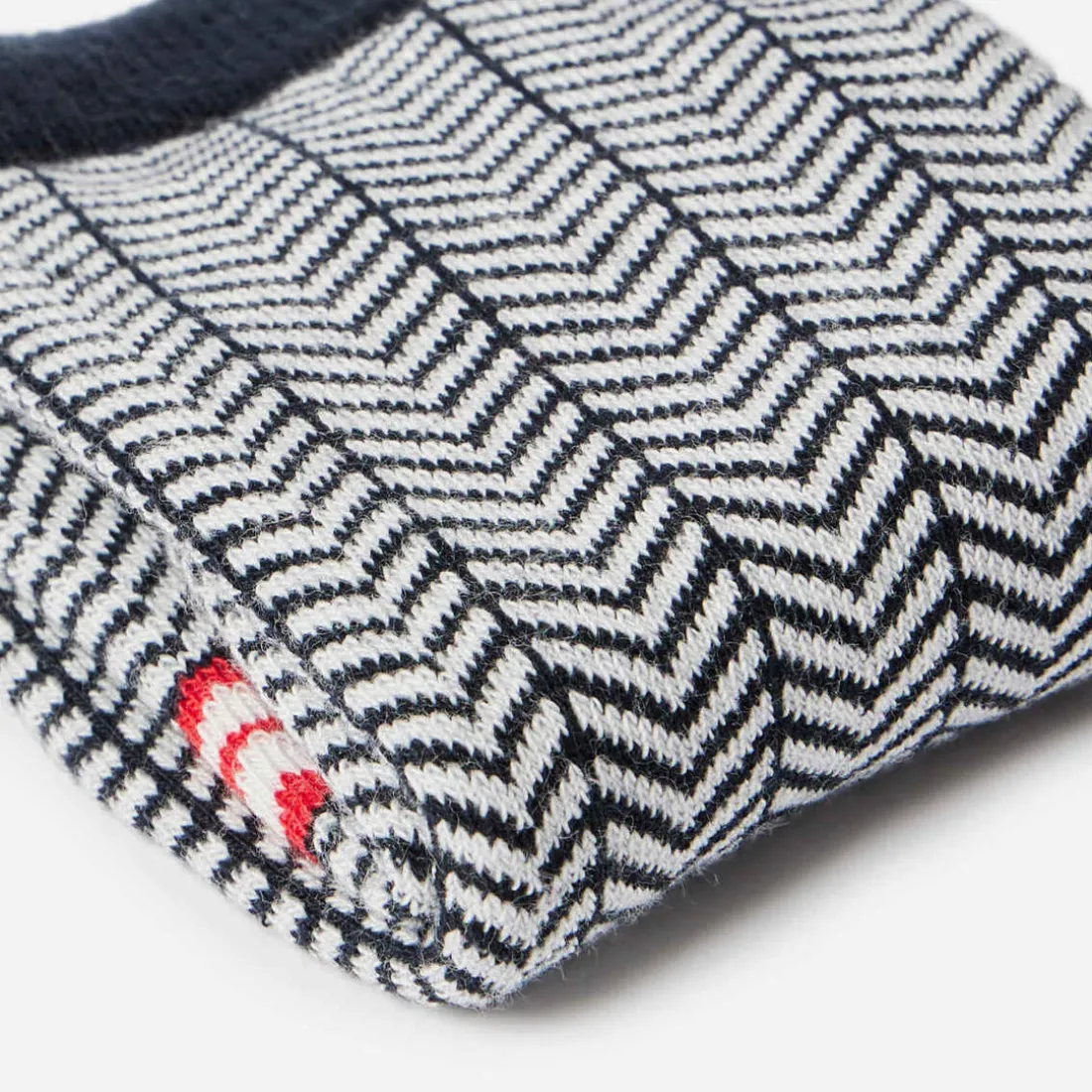 Chaussettes chevron marine en coton