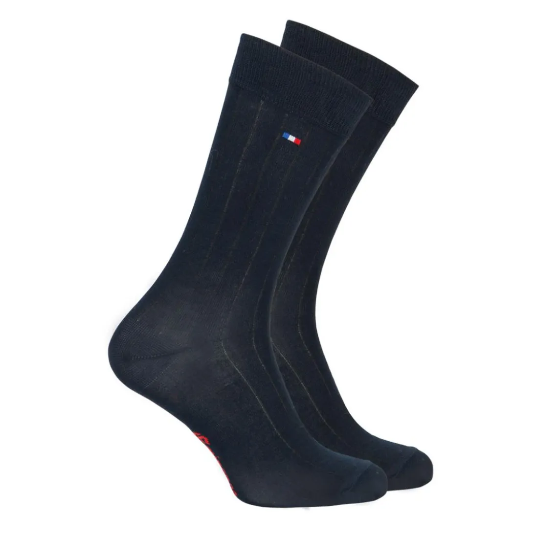 Chaussettes mi-hautes homme Fil d'Ecosse Fait en France Eminence bleu