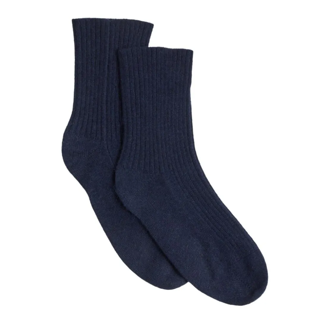 Chaussettes unisexe LENA en cachemire bleu marine