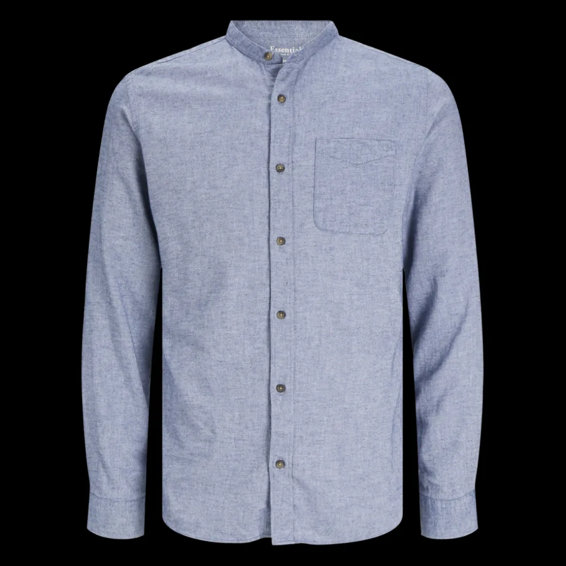 Chemise à boutons homme gris en coton Ed