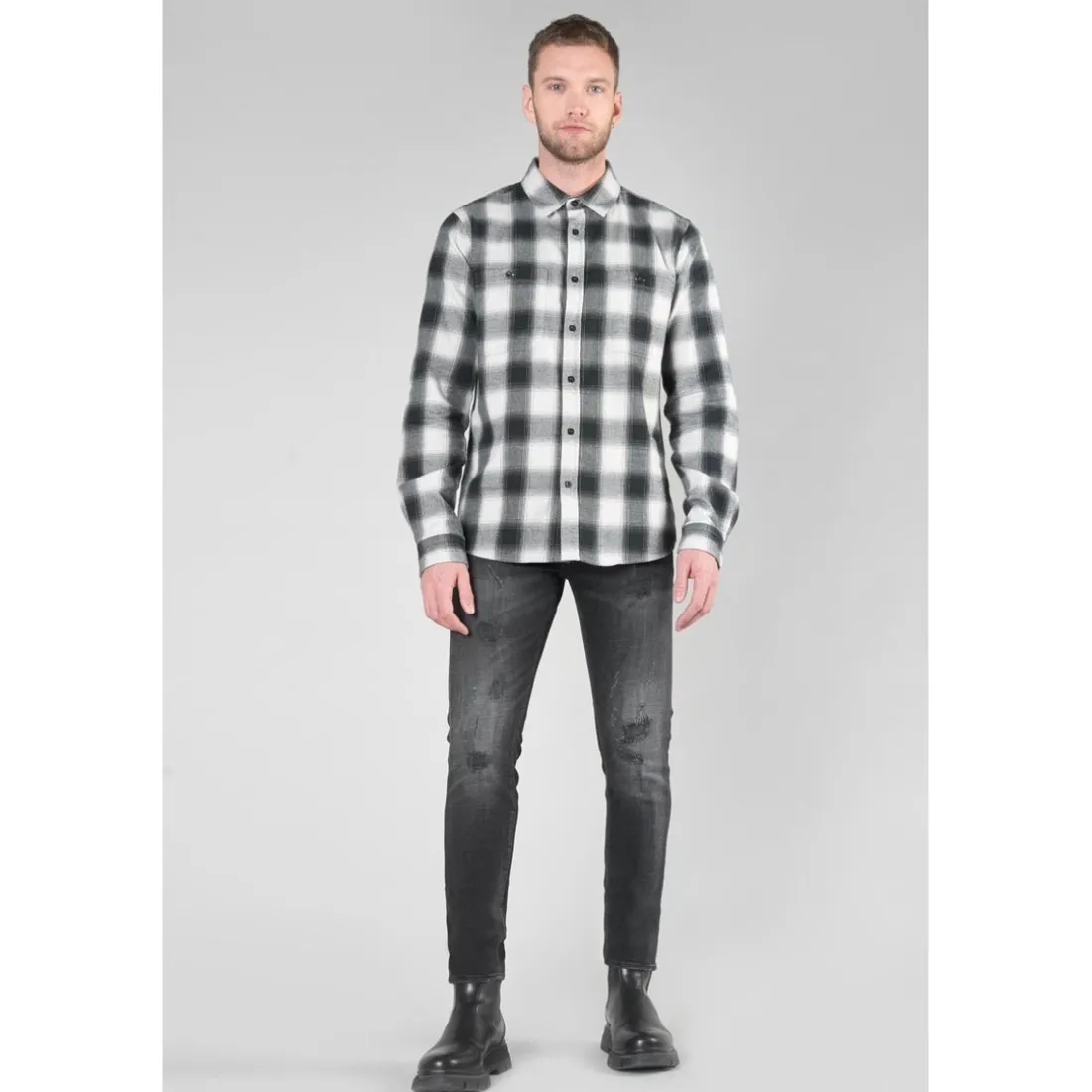 Chemise - Noire en coton