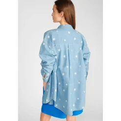 Chemise AUBEPIN bleu en coton