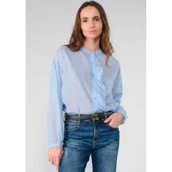 Chemise AUPS bleu en coton Dina