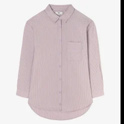 Chemise CALIAGI violet Léa en coton Opal