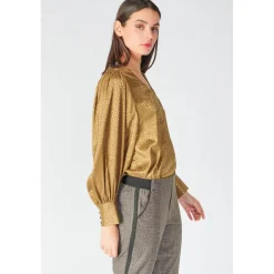 Chemise CAPRIA marron en viscose