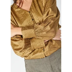 Chemise CAPRIA marron en viscose