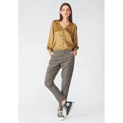 Chemise CAPRIA marron en viscose