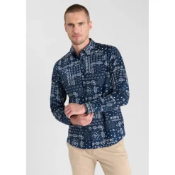 Chemise CREDO bleu en coton Raul