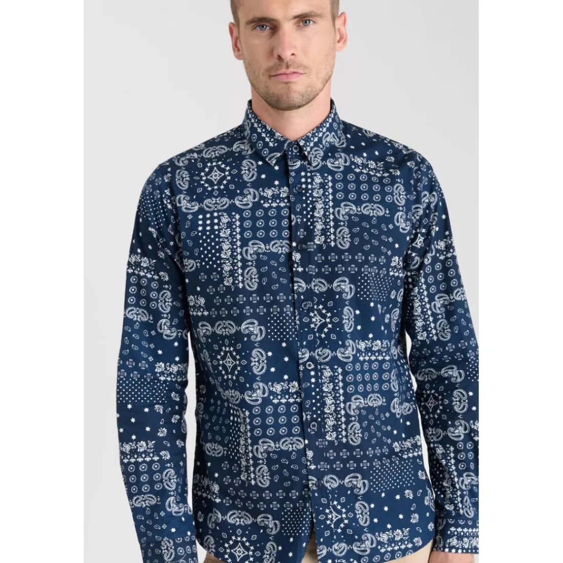 Chemise CREDO bleu en coton Raul