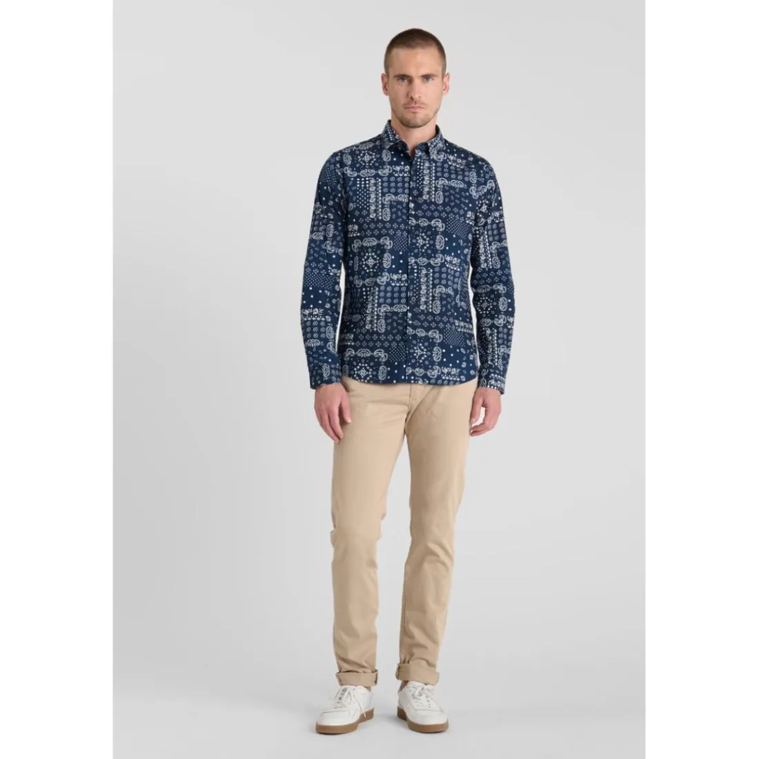 Chemise CREDO bleu en coton Raul