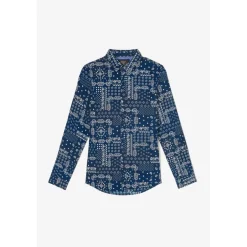 Chemise CREDO bleu en coton Raul