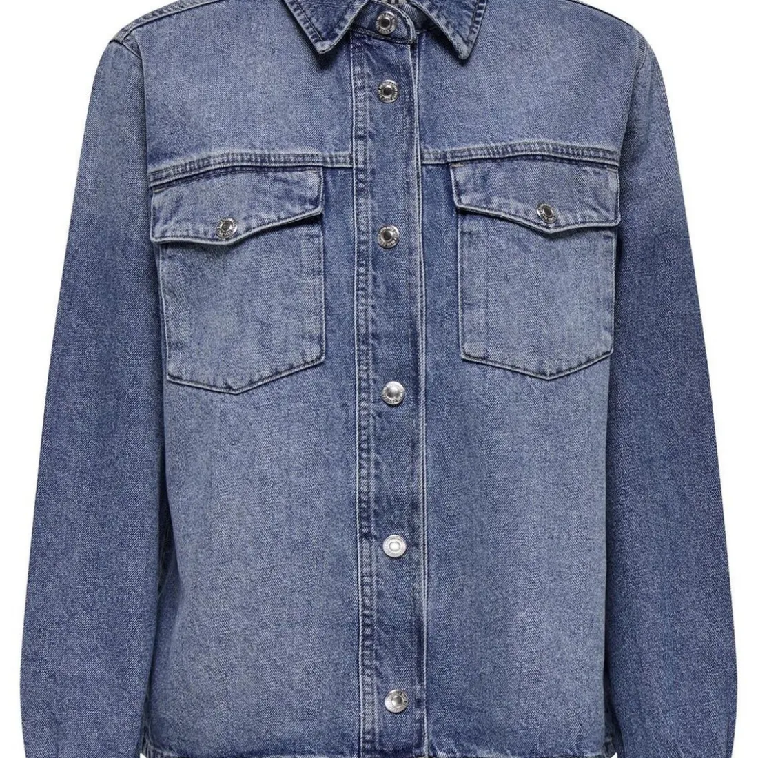 Chemise denim Ella Tai519 en coton bleu