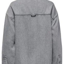 Chemise denim Emmie gris en coton Kara