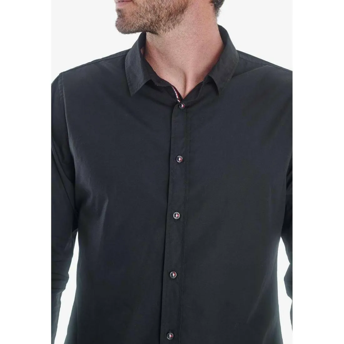Chemise Dorus noire en coton