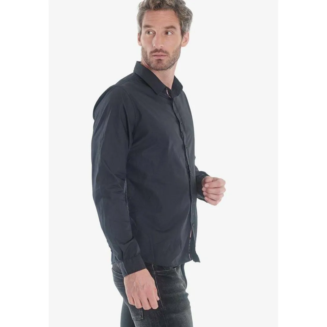 Chemise Dorus noire en coton