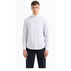 Chemise en coton regular fit blanc