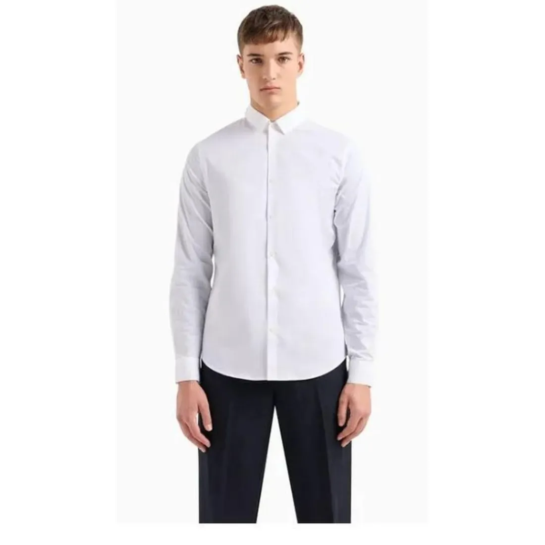 Chemise en coton regular fit blanc