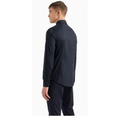 Chemise en coton regular fit marine