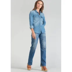 Chemise en jeans Juanita bleu clair