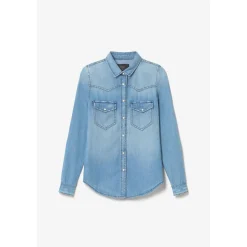 Chemise en jeans Juanita bleu clair