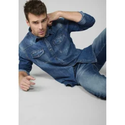 Chemise en jeans JUANITO bleu James