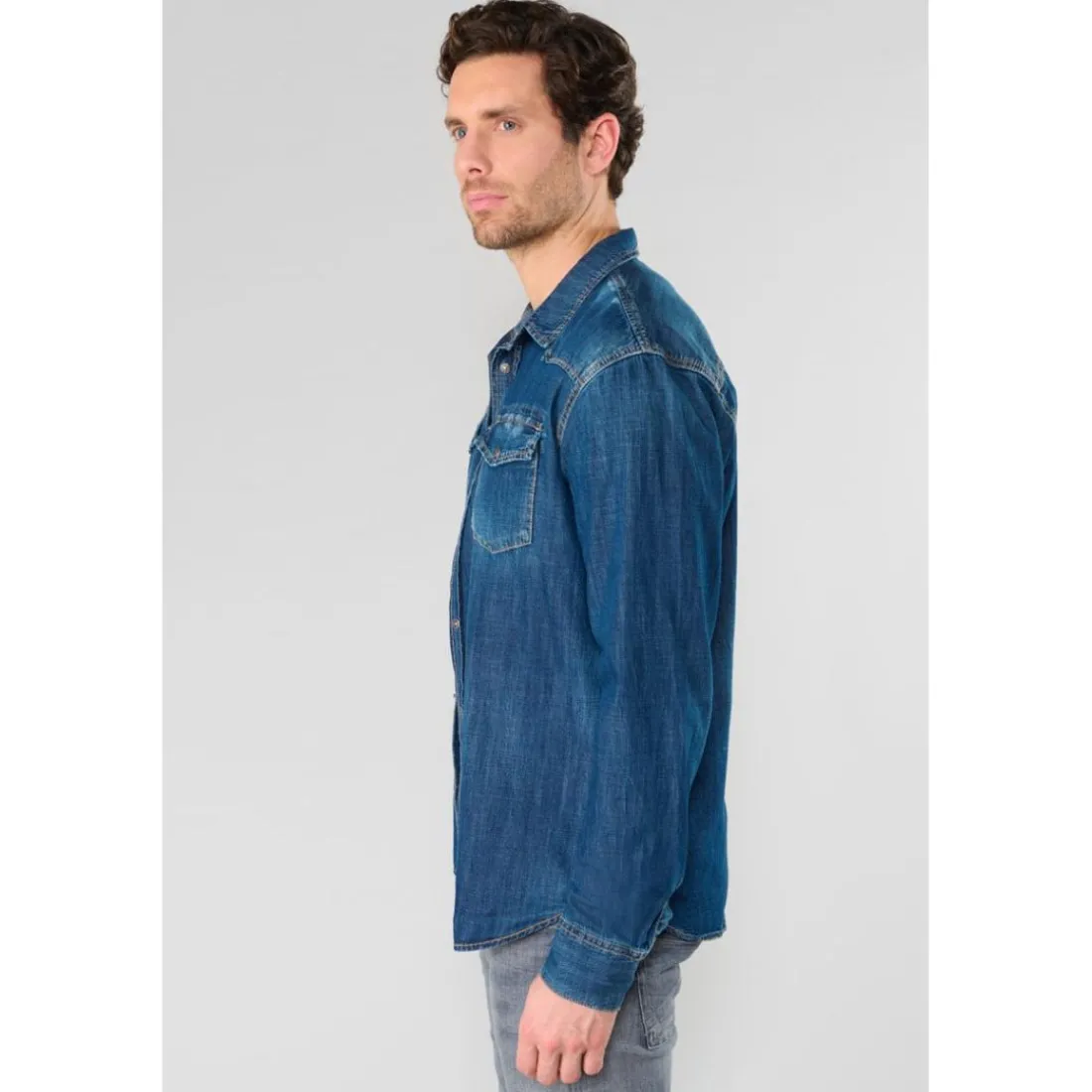 Chemise en jeans JUANITO bleu James