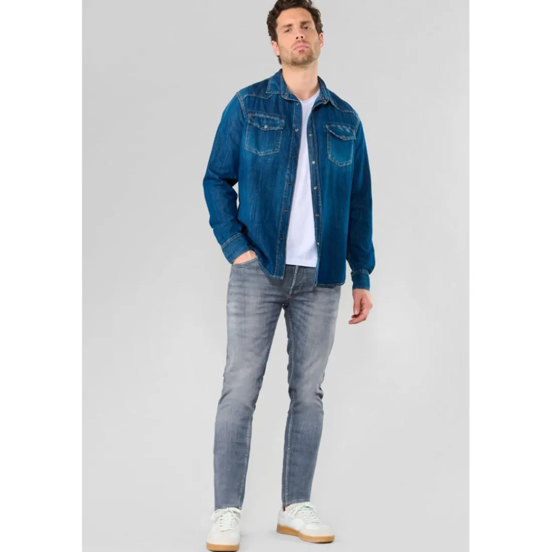 Chemise en jeans JUANITO bleu James