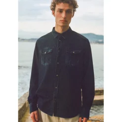 Chemise en jeans PEDRO bleu Sammy