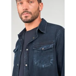 Chemise en jeans PEDRO bleu Sammy
