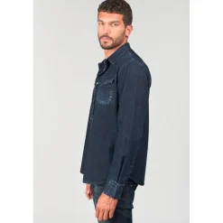 Chemise en jeans PEDRO bleu Sammy