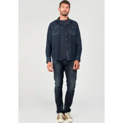 Chemise en jeans PEDRO bleu Sammy