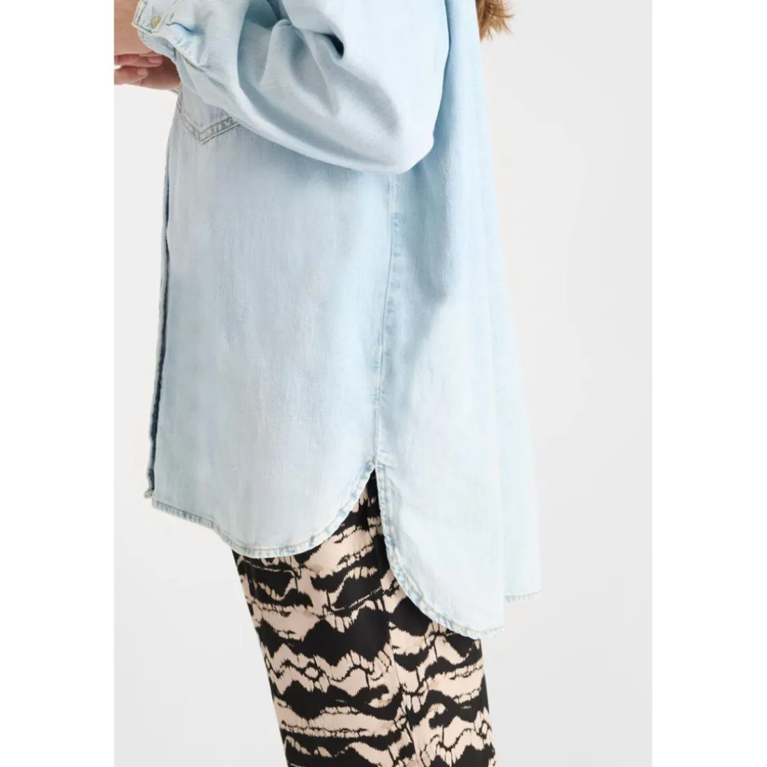 Chemise en jeans TULIPE bleu Vivi