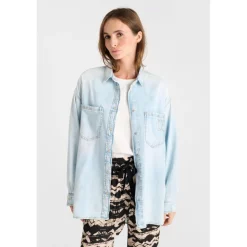 Chemise en jeans TULIPE bleu Vivi